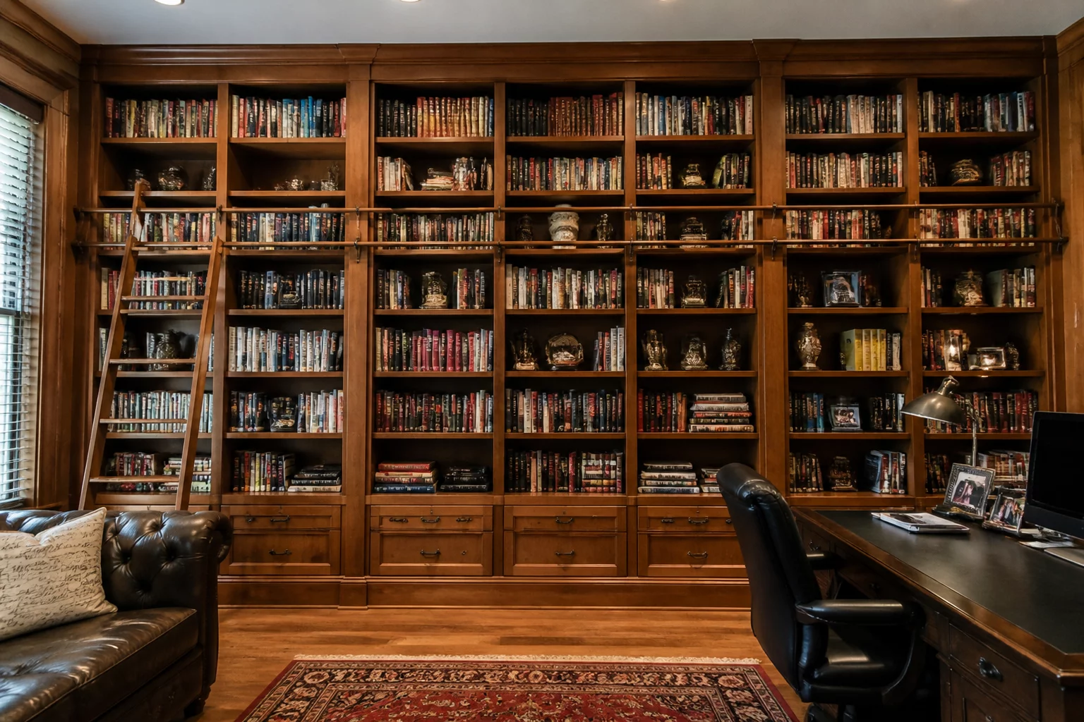 Built In Shelves vs Freestanding joinery diagram
