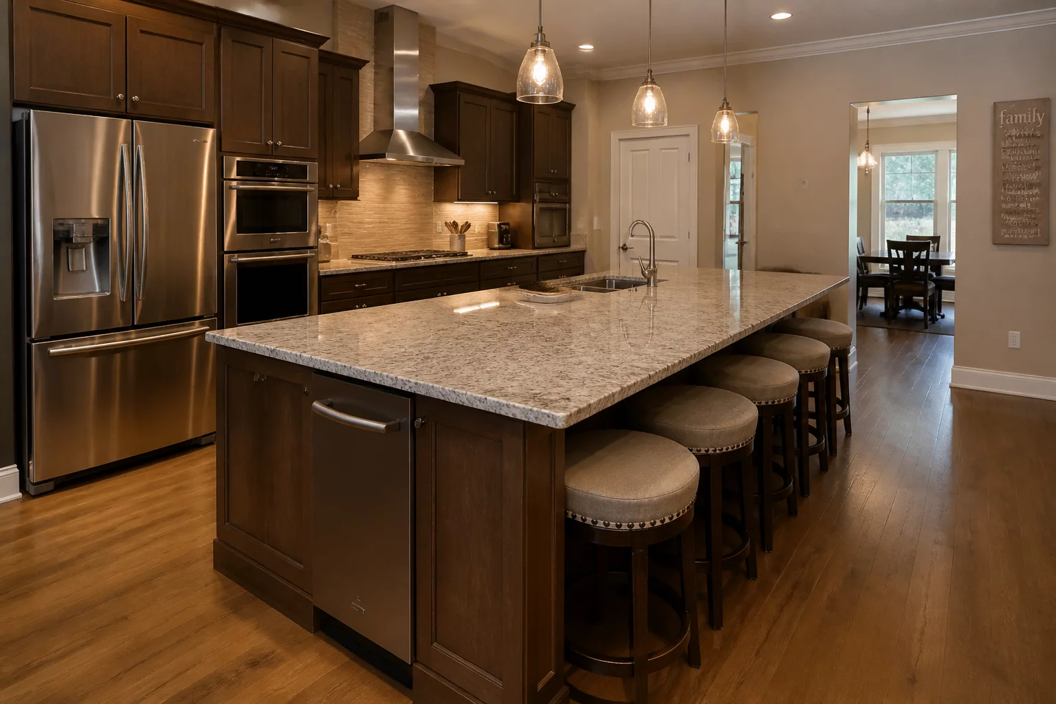 Island Kitchen vs Open Floor