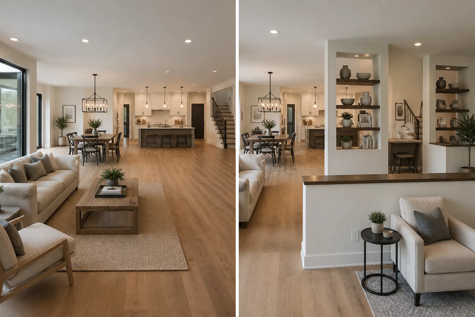 Open Plan vs Broken Plan