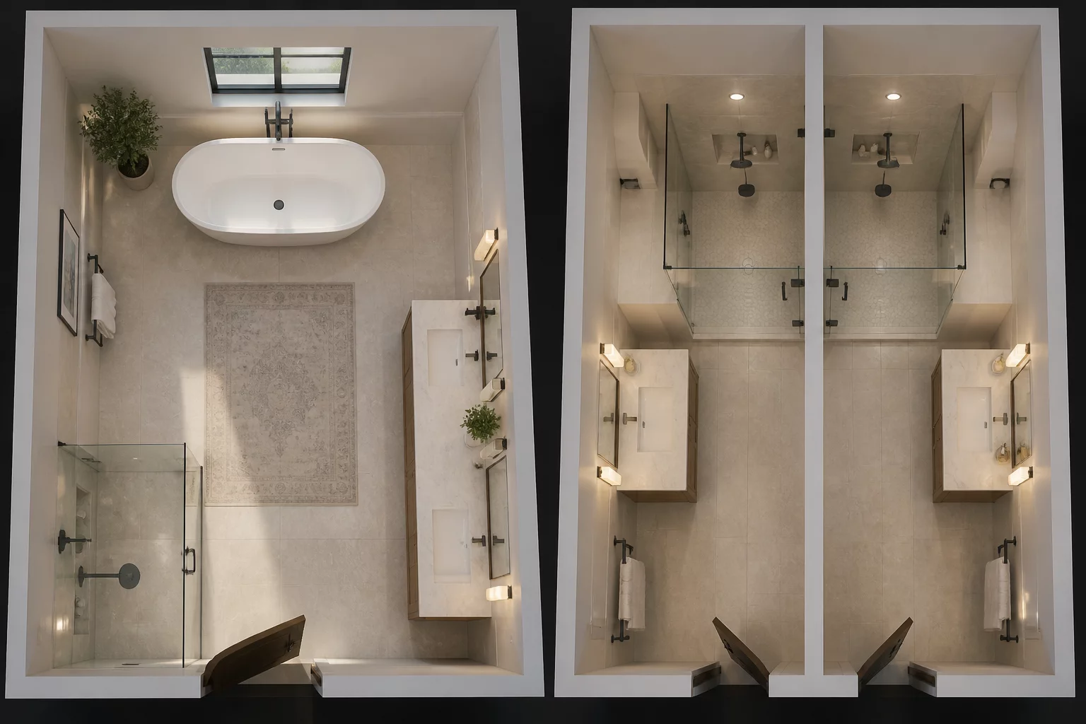 Single Large Bath vs Two Small Baths