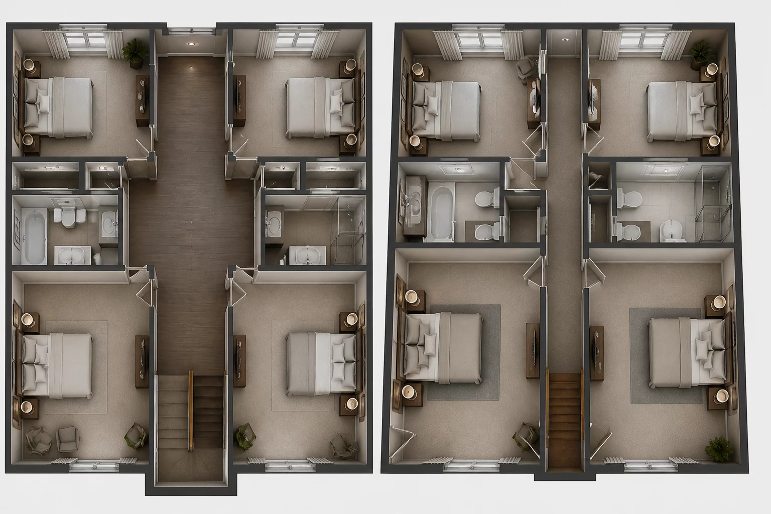 Wide Hallways vs Larger Rooms